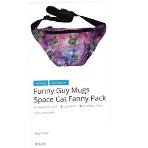 💕Funnyguymugs Cat Fanny Pack💕